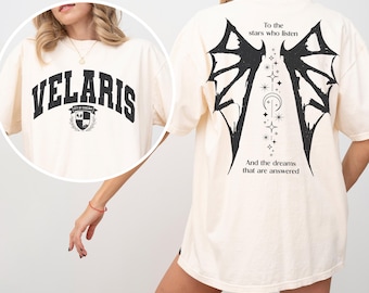 Velaris Comfort Colors Shirt, Thorns and Roses Court of Dreams Shirt, Acotar Comfort Colors Shirt, Night Court Acotar, Sarah J Maas