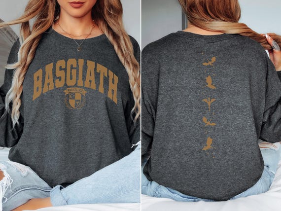 Basgiath War College Unisex Long Sleeve Tee | Fourth Wing Shirt | Fourth Wing Merch | Bookish Merchandise