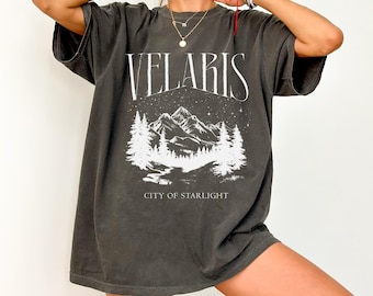 Koszulka Velaris Comfort Colors Koszulka ACOTAR, merch ACOTAR, koszulka ACOMAF, merch bookish, sarah j maas, koszula Night Court