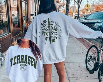 Terrasen Sweatshirt, Terrasen Sweater, Throne of Glass sweater, Gift for the Rhysand Fan Girl, ACOTAR Merch, Aelin Galathynius, TOG