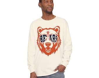 Bears Comfort Colors Long Sleeve Bears Mascot Shirt, Favorite Team Shirts, Bear School Team Shirts, Bear Team Shirt, Bears School Spirit