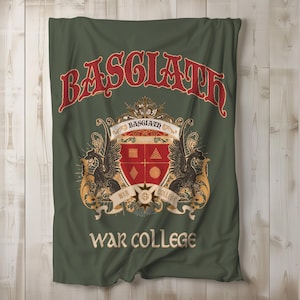 Basgiath War College-leesdeken | Cadeau vierde vleugel | IJzeren vlam | Cadeau-idee voor boekenliefhebber | Boekachtig cadeau | Fluwelen pluche deken