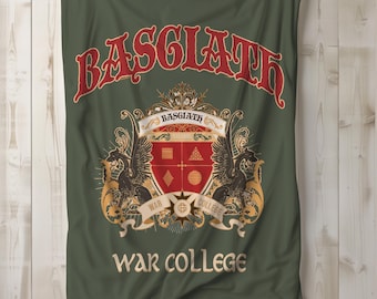 Basgiath War College Reading Blanket | Fourth Wing Gift | Iron Flame | Book Lover Gift Idea | Bookish Gift | Velveteen Plush Blanket