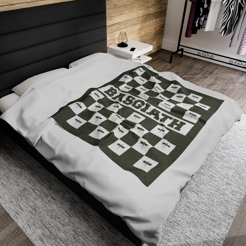 Basgiath War College Decke, Vierter Flügel Drachenreiter Lesewurf, Bücherwurm Decke, Die Empyrean Serie, Rider Quadrant, Checker Bild 3