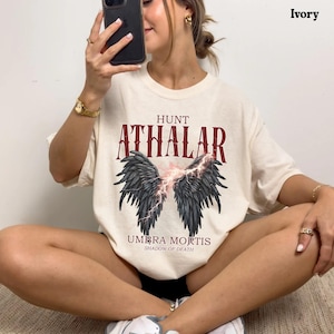 Umbra Mortis Hunt Athalar  t-shirt, Bryce Danika Ruhn Danaan Rhysand, Sarah J Maas, SJM merch, Crescent City tshirt, Ruhn Danaan, Book Lover