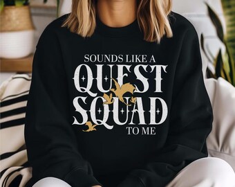 Basgiath War College Sweater, Fourth Wing Quest Squad Crewneck, Ridoc Sweater, Dragon Rider, Rebecca Yarros, Fourth Wing, Violet Sorrengail