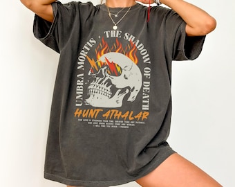 Umbra Mortis Crescent City Comfort Colors tee, Hunt Athalar Bryce Quinlan House of Flame and Shadow shirt HOFAS SJM merch HOSAB Ruhn Danaan