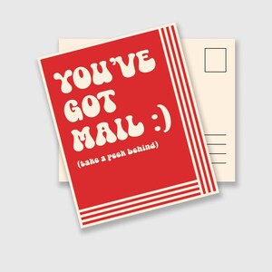 You've Got Mail Digital Postkarte | Postkarte, Grußkarte, Support Note