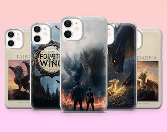 Vierte Flügel Handyhülle Dragon Dragons Cover für iPhone 17e, 17Pro, 16e, 15, 14, 13, 12, Samsung S26, S26Ultra S25, S24, A56, Pixel 10, 10A