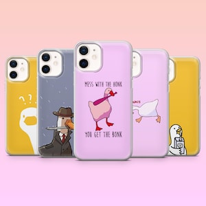 Silly Goose Phone Case Funny Duck Cover for iPhone 17, 17Pro, 16e, 15, 14, 13, 12, Samsung S25, S24, S23, S22, A16, A56, Pixel 10, 10Pro, 9A