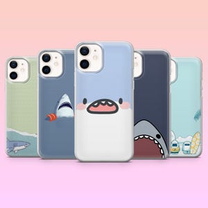 Kawaii Hai Handy Hülle Kind Tiere Niedliche Ozean-Abdeckung für iPhone 16Pro, 15, 14, 13, 12,Samsung S25Ultra, S24, S23, S22, A16, A55, A35,Pixel 9