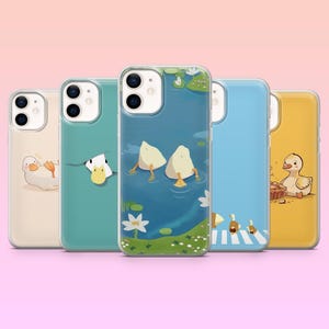 Ente Handy Hülle Silly Goose Cover für iPhone 16Pro, 15, 14, 13, 12, Samsung S25Ultra, S24, S23, S22, A16, A55, A25, Pixel 9Pro XL