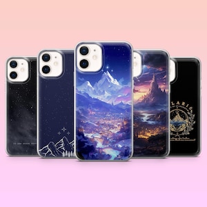 Acotar Starlight City Bookish Velaris Hülle für iPhone 16Pro, 15, 14, 13, 12, Samsung S25+, S24, S23, S22, A16, A55, A25, Pixel 9