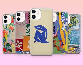 Henri Matisse Phone Case Painting Collage Cover for iPhone 17Pro, 16, 15, 14, 13, 12, Samsung S25, S24, S23, S22, A16, A56, Pixel 10, 9A, 8A