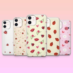 Capa de telefone Lady Bug Lady Birds Capa de inseto para iPhone 16e, 15Pro, 14, 13, 12, Samsung S25Ultra, S24, S23, S22, A16, A56, A35, Pixel 9Pro, 8