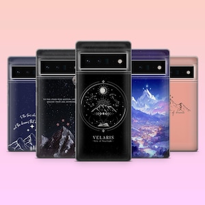 Acotar Handyhülle Fantasy Book Velaris Cover für Google Pixel 9, 9Pro, 8A, 7Pro, 7, 6A, Samsung Galaxy S25+, S24, S23Fe, A25, A16, iPhone 16