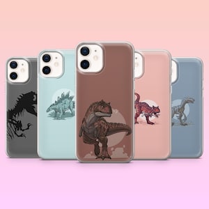 Dinosaurier Handyhülle Jurassic T-Rex, für iPhone 16Pro, 15, 14, 13, 12, Samsung S25Ultra, S24, S23, S22, A16, A55, A25, Pixel 9 Pro XL, 8