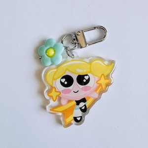 Bubbles from the PowerPuff Girls Keychain