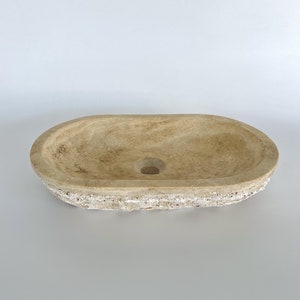 Farmhouse Bathroom Stone Sink, Marble Vessel Sink, Modern Decor Countertop Sink, Natural Stone Washbasin, Marble Basin, Vanity Vessel Sink