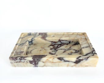 Marble Vessel Sink, Unique Natural Stone Countertop Sink, Marble Washbasin, Farmhouse Bathroom Marble Sink, Modern Home Decor Vessel Sink