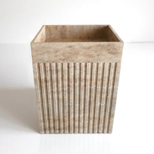Travertine Pedestal Sink, Unique Freestanding Travertine Sink, Bathroom Washbasin, Beige Stone Sink, Handcrafted Natural Stone Pedestal Sink