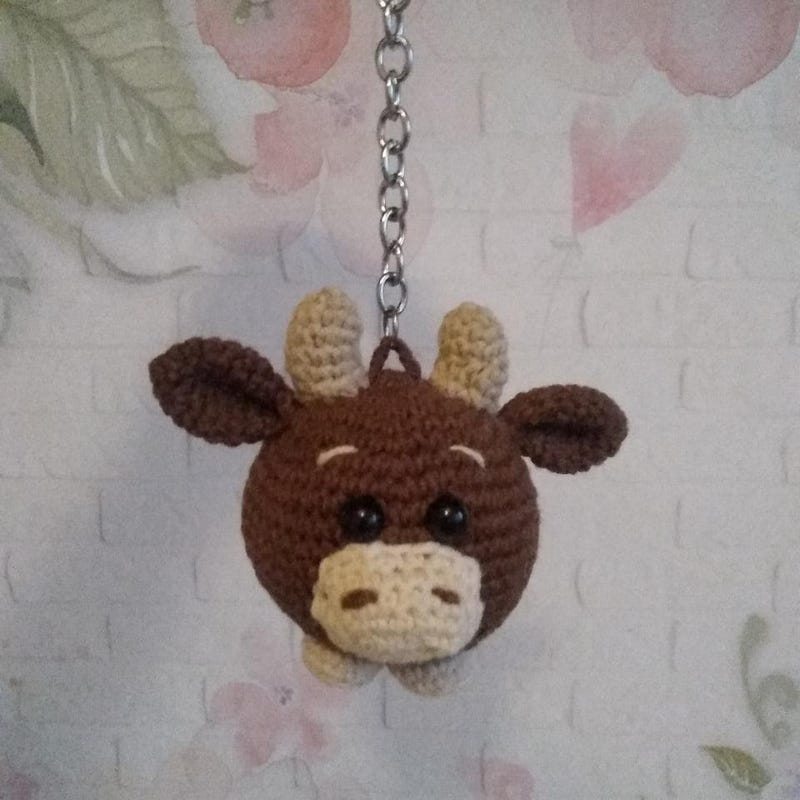 Bull Keychain - Etsy
