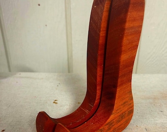 Wooden Cutting Board Stand, Rustic Kitchen Countertop Display Holder