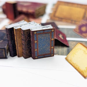 Vintage&Antique Book Covers • PRINTABLE 1/6 and 1/12 scale • Miniature Books for Dollhouse Library or Bookstore Diorama • Scrapbook Ephemera image 5