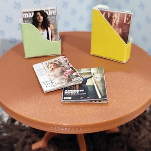 PRINTABLE Dollhouse Fashion Magazine Covers / Celebrity issue / 1:6 1.12 scale PDF / Miniature Diorama Scrapbooking / Download digital prints - p- vogue, elle, equire, vanity fair,cosmopolitan, billboardhoto example