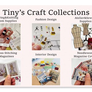 Interior Design Kit | PRINTABLE Decor 1:6 and 1/12 scale PDF | Miniature Palette Fan | Dollhouse Renovation | Tile and Wallpaper Samples image 9