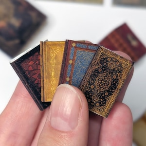 Vintage&Antique Book Covers • PRINTABLE 1/6 and 1/12 scale • Miniature Books for Dollhouse Library or Bookstore Diorama • Scrapbook Ephemera image 2