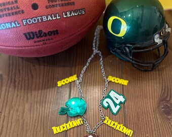 Personalized Spirit Charm Statement Necklace in your teams Colors