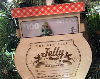The Official Jelly of the Month Club Gift Card Holder