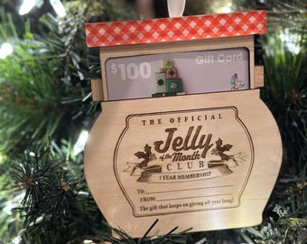 The Official Jelly of the Month Club Gift Card Holder DIGITAL FILE