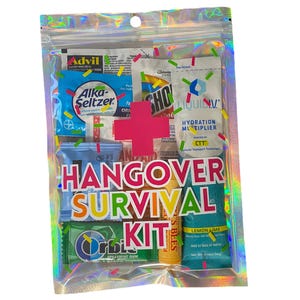 Hangover Survival Kit Bag | Recovery Kit | Hangover Kit With Supplies | Party Favors | Bachelorette Gifts | Bachelorette Party | Wedding