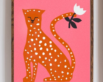 Pink Cat 8x10" DIGITAL FILE