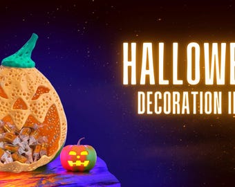 Halloween Bowl For Kids Trick-or-Treat, Halloween Candy Holder, Scary Halloween Decor, Cute Pumpkin, Candy Bowl For Kids, Halloween Ideas
