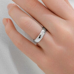 950 Platinum Wedding Band 5x1.60mm Mens Band, Womens Platinum Wedding Ring, Plain Platinum Band, Platinum Ring, Platinum Band Men