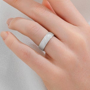 Platinum Ring 950 (6mm) Wedding Band | Dome | Snake Skin | Comfort Fit | Men's Women's Wedding Band Ring | Plain Platinum Ring | Solid band