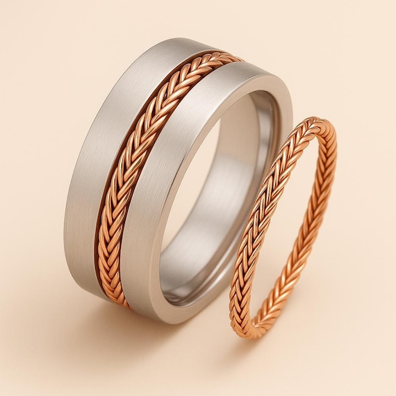 Nuziali Unica Prezzi Fedi Unica Set Di Fede Nuziale Bicolore In