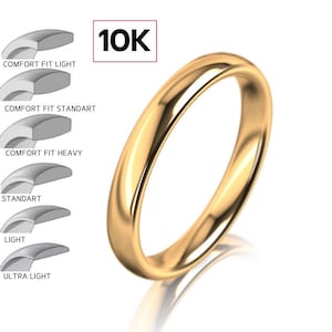 Amazon.com: Diamond2Deal 10k Yellow Gold 7mm Light Weight