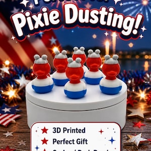 4th of July Cruise Ducks | 3D Printed Patriotic Ducks | Pixie Dusting Gift | Cruise Duck Game | Red White Blue Duck Set | Disney Cruise Duck