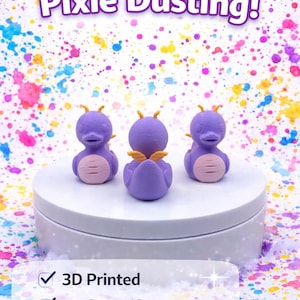 Patinhos de Cruzeiro Figment | Patinhos de Cruzeiro da Disney | Patinho de Cruzeiro Impresso em 3D | Jogo de Esconder Patinhos | Presente de Cruzeiro Pó de Fada | Mini Patinho