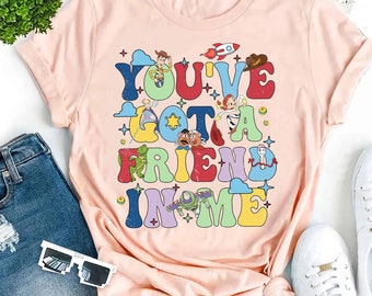 Vintage Disney You've Got A Friend In Me Shirt, Toy Character Group Matching, Disney Family Vacation Shirt, Disney Trip shirt