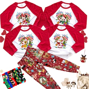 Personalized Disney Mickey and Friends Matching Family Shirt, Custom Family Merrytime Cruise Christmas Pajamas, Very Merrytime Cruises 2023