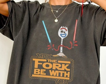 Lustiges Forky Möge die Gabel mit Ihnen sein Shirt, Galaxy's Edge Familien-Geburtstags-Shirt