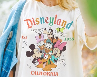 Retro Mickey And Friends Disneyland Est 1955 Shirt, Disneyland Shirt, Vintage Mickey and Friends shirt, Disneyland Est 1955 Shirt