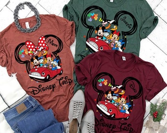Personalized Disney Family Trip Shirt, Disneyworld Family Trip T-Shirt, Mickey And Friends Disney Trip Shirt, Birthday Girl Shirt