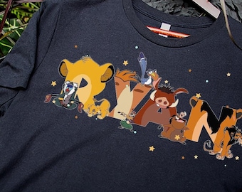 Camiseta personalizada con el nombre del Rey León de Disney