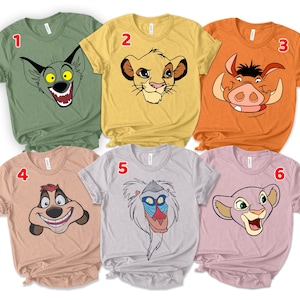 Disney Characters birthday shirt, Custom Animal T-Shirts, Family matching Character Inspired Shirts